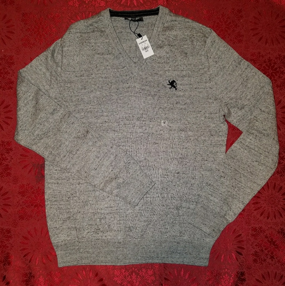 Men's Express Tweed Grey Sweater size M